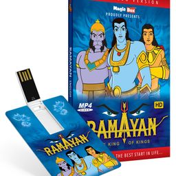 Inkmeo Movie Card Ramayan Stories 8GB High Definition MP4 Video USB Memory Stick - English-37