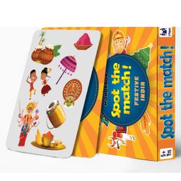 Wondrbox Spot The Match Festive India Card Game Pack of 5 - Multicolour-26