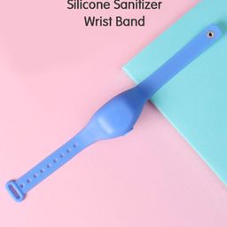Silicone Sanitizer Refillable Wrist Band - Sky Blue-image-7