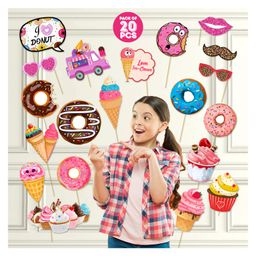 Zyozi Pastry Theme Photo Booth Props - Pack of 20-image-62