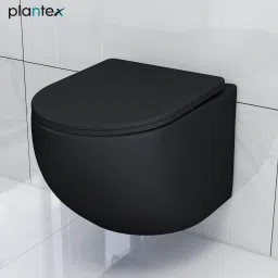 Commode for Toilet/Ceramic Wall Hung Commode/Rimless Commode with Soft Closing Toilet Seat - P Trap (NCWH-1070) Western Commode-10