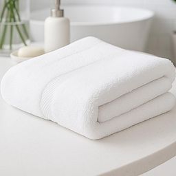 Earthy Fables White 1 Cotton 600 GSM Bath Towel-50