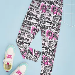 Pantaloons Girls Printed Cotton Ankle-Length Leggings-image-20