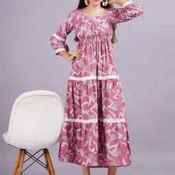 JC4U Women Print Maxi Dress-image-9