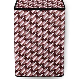 The Furnishing Tree Washing Machine Cover Symmetric Pattern Maroon Compatible for Whirlpool 6.5 Kg-6
