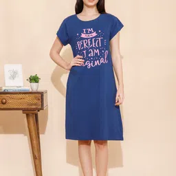 Mushy Mod Women Printed Pure Cotton Nightdress-image-36