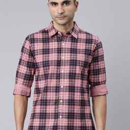 Metronaut Men Tartan Checks Opaque Checked Casual Shirt-image-44
