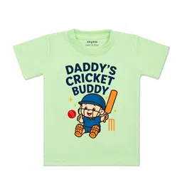 arvesa Daddy Cricket Buddy Printed Kids Tshirt-picture-15