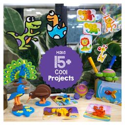 imagimake Imagi Make 5 in 1 Awesome Craft Kit Multicolor - 63 Pieces image 2