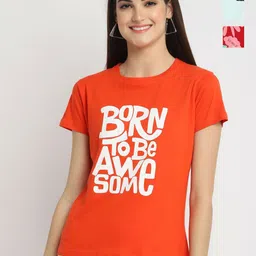 Dreambe Women Typography Printed T-shirt-picture-16