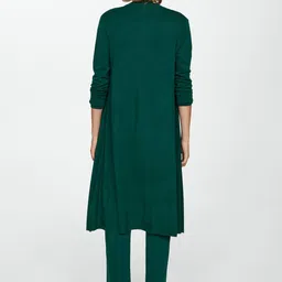 MANGO Women Longline Front-Open Sweater image 3