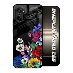 QRIOH Floral Printed OnePlus Nord CE5 5G Silicone Back Case-picture-17