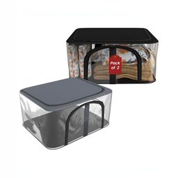 Aura Black 2 Pieces Storage Organisers-39