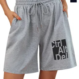 Hotfits Women Pack Of 2 Training or Gym Regular Cotton Shorts-image-97