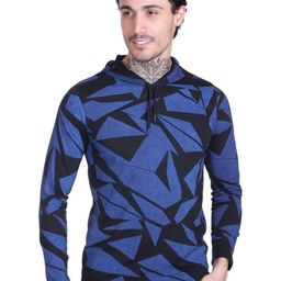 FIRST SLEEP Men Printed Hooded Pockets T-shirt-image-91