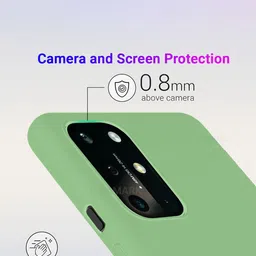 LIRAMARK Solid Printed OnePlus 9R Back Case Mobile Accessories image 2