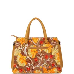 LIKE STYLE Ethnic Motifs Textured Structured Shoulder Bag image 3