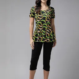 Muhuratam Women Black Nylon Swimwear-picture-44