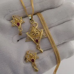 V.K.PAYAL.JEWELLERY Gold-Plated Artificial Stones Studded Jewellery Set-picture-45