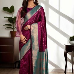 Anouk Woven Design Banarasi Saree-13