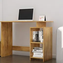 HEXA RED Brown Engineered Wood Study Table For Work From Home Students & Computer Table image 3