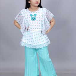 Zenat Girls Printed Tunic with Trousers-16