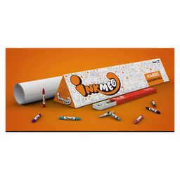 Inkmeo Reusable Numbers Colouring Roll - Brown & White image 3