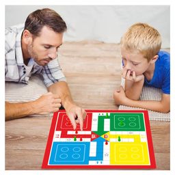 ankit toys & games Ankit Toys 2 in 1 Ludo Snakes & Ladders Deluxe Board Game Set of 2 - Multicolor image 3