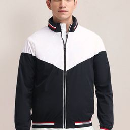 U.S. Polo Assn. Men Mock Collar Colourblocked Bomber Jacket-picture-48