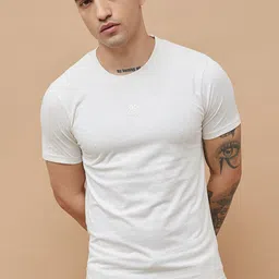 Kappa Men Solid Round Neck Cotton T-shirt-image-19