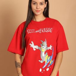 Dreambe Women Typography Printed Drop-Shoulder Sleeves T-shirt-picture-45