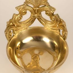 Exotic India Gold Toned Brass Ritual Diya-image-84