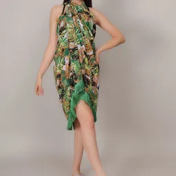 mod & shy Printed Wrap Around Sarong Cover Up-image-11
