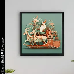 SOWPEACE Green & Orange 1 Piece Canvas Religious Wall Photographs-image-13