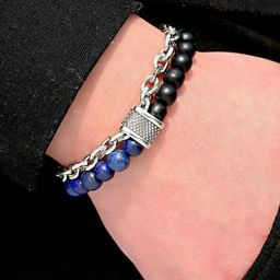 Designs & You Men Silver-Plated Bracelet-image-24
