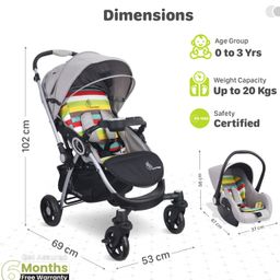 R for Rabbit Chocolate Ride Travel System - Multicolor image 4