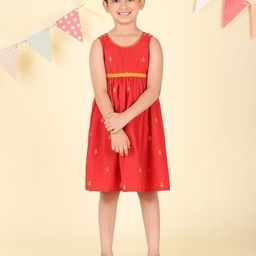 Fabindia Floral A-Line Dress-image-88