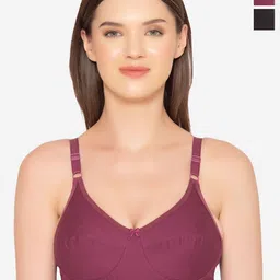 GROVERSONS Paris Beauty Pack of 2 Women Non-Padded Full Coverage Bra-54