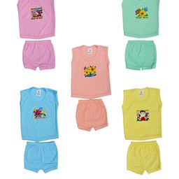 Veecap Pink Cotton Blend Clothing Set-image-73