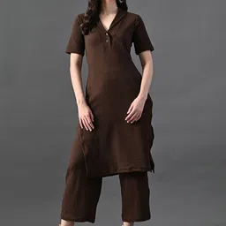Myshka Women Regular Kurta with Trousers-18