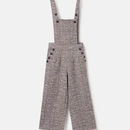 Blue Giraffe Girls Printed Dungarees-image-67