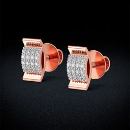 Joyalukkas Women 18KT Rose Gold Earrings Diamond-image-82