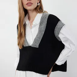 Trendyol Women Crop Sweater Vest-image-55