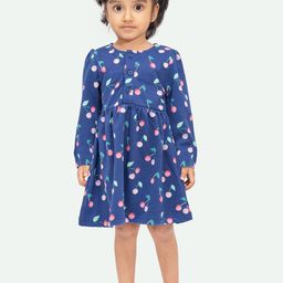 ariel Girls Floral Print A-Line Dress-image-40