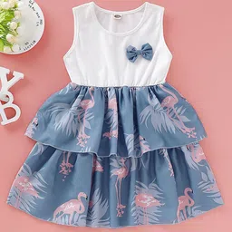 Miss & Chief Embellished Print A-Line Dress-image-90