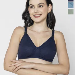 Mine4Nine Pack Of 3 Full Coverage Non Padded Maternity Bra-31