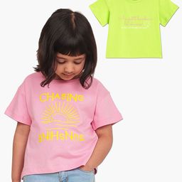 Campana Girls 2 Printed Drop-Shoulder Sleeves Pockets T-shirt-picture-20