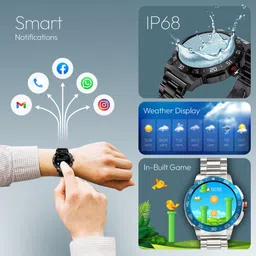 Fastrack Magnus FX3 Bluetooth V5.3 Smart Watch -38143KM02 image 3