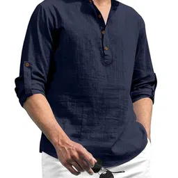 SQS Men Cotton Straight Kurtas-picture-46