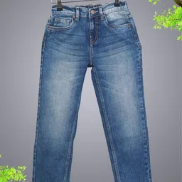 HERE&NOW Boys Wide Leg Mid-Rise Heavy Fade Stretchable Jeans-13